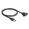 Kabel SuperSpeed USB 5Gbps USB typ A męsko-żeński 1m na panel Delock 87855