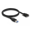 Przewód USB 3.0 typ A - micro-B męsko-męski męski ze śrubkami 1m Delock 87799