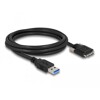 Przewód USB 3.0 typ A - micro-B męsko-męski męski ze śrubkami 2m Delock 87800