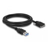 Przewód USB 3.0 typ A - micro-B męsko-męski męski ze śrubkami 2m Delock 87800