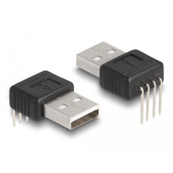 Adapter USB 2.0 typ A męski na 4 piny kąt 90° Delock 66951