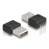 Adapter USB 2.0 typ A męski na 4 piny kąt 90° Delock 66951
