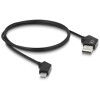 Kabel USB 2.0-A USB-C męsko-męski obrotowy z funkcją szybkiego ładowania 60W 1,2m Delock 80769