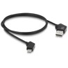 Kabel USB 2.0-A USB-C męsko-męski obrotowy z funkcją szybkiego ładowania 60W 1,2m Delock 80769