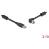 Kabel USB 5Gbps typ A - typ B męsko-męski 90° zagięty w lewo 3m Delock 81102