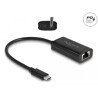 Adapter USB-C do Gigabit LAN z Power Delivery 100W Delock 61026