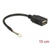 Przewód USB 2.0 z 1,25mm 4-pin z listwą - USB 2.0 typ A wtyk żeński 15cm Delock 84834