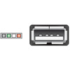 Przewód USB 2.0 z 1,25mm 4-pin z listwą - USB 2.0 typ A wtyk żeński 15cm Delock 84834