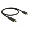 Przewód USB-C 2.0 męski - USB 2.0 micro-B męski 50cm czarny Delock 83333