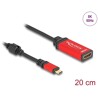 Adapter USB-C do HDMI - DP Alt Mode - 8K 60Hz z funkcją HDR czerwony Delock 60053