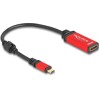 Adapter USB-C do HDMI - DP Alt Mode - 8K 60Hz z funkcją HDR czerwony Delock 60053