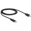 Przewód USB-C 2.0 męski - USB 2.0 mini-B męski 1,0 m czarny Delock 83603