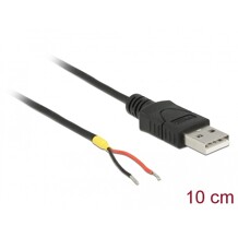 Przewód USB 2.0 typ A wtyk męski - 2x zasilanie 10cm Raspberry Pi Delock 85250