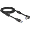 Kabel USB 5Gbps typ A - typ B męsko-męski 90° zagięty w lewo 2m Delock 81101
