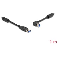 Kabel USB 5Gbps typ A - typ B męsko-męski 90° zagięty w lewo 1m Delock 81100