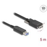 Optyczny aktywny kabel USB 10Gbps-A do micro-B męski ze śrubkami 5m Delock 83211