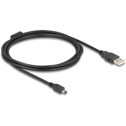 Przewód USB 2.0 typ A - mini-B męsko-męski męski 2m czarny Delock 84914