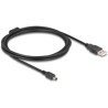 Przewód USB 2.0 typ A - mini-B męsko-męski męski 2m czarny Delock 84914
