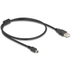 Przewód USB 2.0 typ A - mini-B męsko-męski męski 50cm czarny Delock 84911