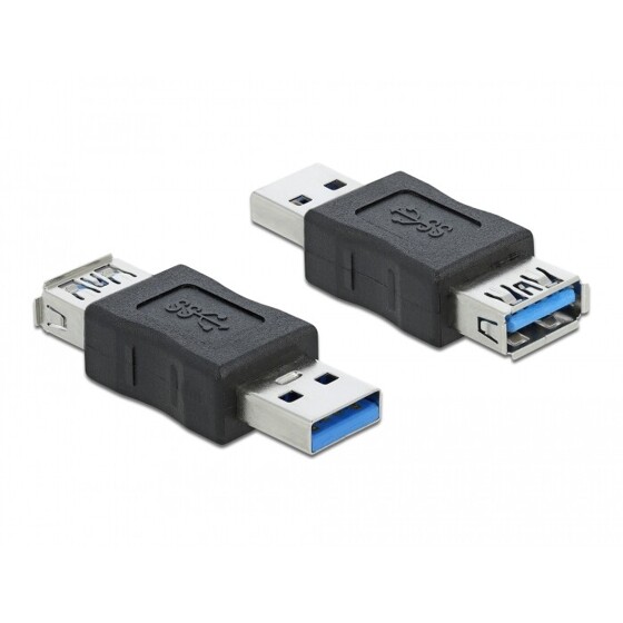 Adapter USB 3.0 typ A męski - typ A żeńskiego Data Blocker Delock 66497