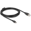 Przewód USB 2.0 typ A - mini-B męsko-męski męski 3m czarny Delock 84915