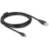 Przewód USB 2.0 typ A - mini-B męsko-męski męski 3m czarny Delock 84915