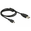 Przewód USB 2.0 typ A - mini-B męsko-męski męski 0,7 m czarny Delock 82396