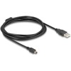Przewód USB 2.0 typ A - mini-B męsko-męski męski 1,5m czarny Delock 84913