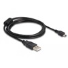 Przewód USB 2.0 typ A - mini-B męsko-męski męski 1,5m czarny Delock 82252