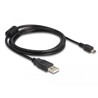 Przewód USB 2.0 typ A - mini-B męsko-męski męski 1,5m czarny Delock 82252