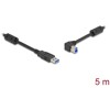 Kabel USB 5Gbps typ A - typ B męsko-męski 90° zagięty w lewo 1m Delock 81103