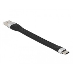 Płaski kabel wstążkowy USB 3.2 Gen.1 FPC z USB typ A do USB-C 13,5cm PD 3A Delock 85771