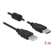Przewód USB 2.0 typ A - typ A 3,0 m czarny Delock 84892