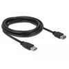 Przedłużacz USB 5Gbps typ A męsko-żeński 3m czarny Delock 85057