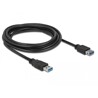 Przedłużacz USB 5Gbps typ A męsko-żeński 3m czarny Delock 85057
