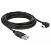 Przewód USB 2.0 typ A wtyk męski - typ mini-B wtyk męski kątowy 5m Delock 82684