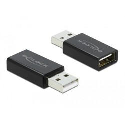 Adapter USB 2.0 typ A męsko-żeński Data Blocker Delock 66529