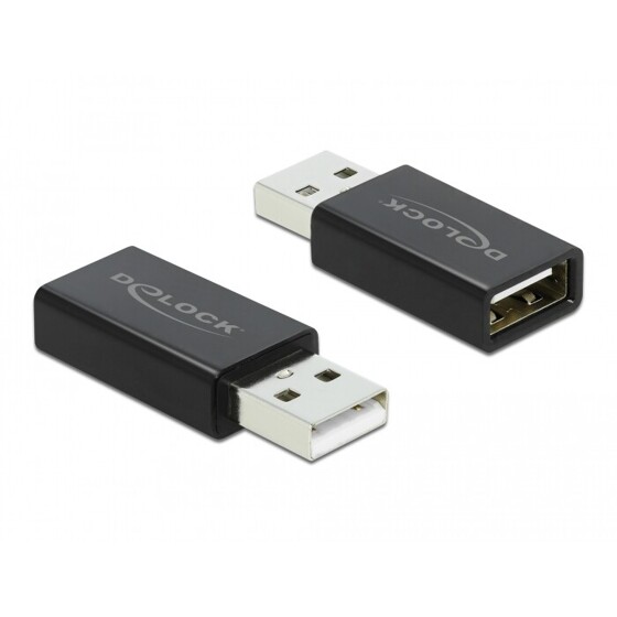 Adapter USB 2.0 typ A męsko-żeński Data Blocker Delock 66529