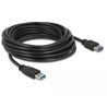 Przedłużacz USB 5Gbps typ A męsko-żeński 5m czarny Delock 85058