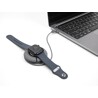 Kabel do ładowania szpuli USB-C do Apple Watch szary magnetyczny 1m Delock 83019