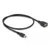 Kabel USB 2.0 A gniazdo - USB 2.0 mini wtyk 50cm Delock 82905