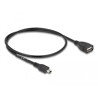 Kabel USB 2.0 A gniazdo - USB 2.0 mini wtyk 50cm Delock 82905
