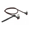 Przewód EASY-USB 2.0 typ A - USB-C męsko-męski kątowy w górę / w dół 50cm czarny Delock 85275