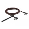 Przewód EASY-USB 2.0 typ A do USB-C męsko-męski kątowy w lewo / w prawo 2m czarny Delock 85283