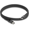 Kabel USB 2.0 USB-C męsko-męski z magnetyczną osłoną tekstylną PD 3.0 60W 1m Delock 81119
