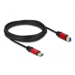 Przewód USB 3.0 typ A męski - USB 3.0 typ B męski 5m Premium Delock 82759 Przewód USB 3.0 typ A męski - USB 3.0 typ B męski 5m Premium Delock 82759
