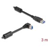 Kabel USB 5Gbps typ A - typ B męsko-męski 90° zagięty w prawo 3m Delock 81110