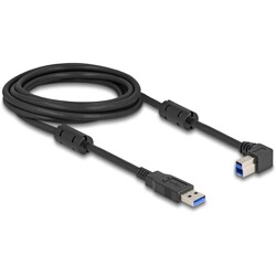Kabel USB 5Gbps typ A - typ B męsko-męski 90° zagięty w prawo 3m Delock 81110 Kabel USB 5Gbps typ A - typ B męsko-męski 90° zagięty w prawo 3m Delock 81110