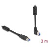 Kabel USB 5Gbps typ A - typ B męsko-męski 90° wygięty pod kątem do góry 3m Delock 81106