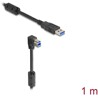 Kabel USB 5Gbps typ A - typ B męsko-męski 90° wygięty pod kątem do dołu 1m Delock 81112